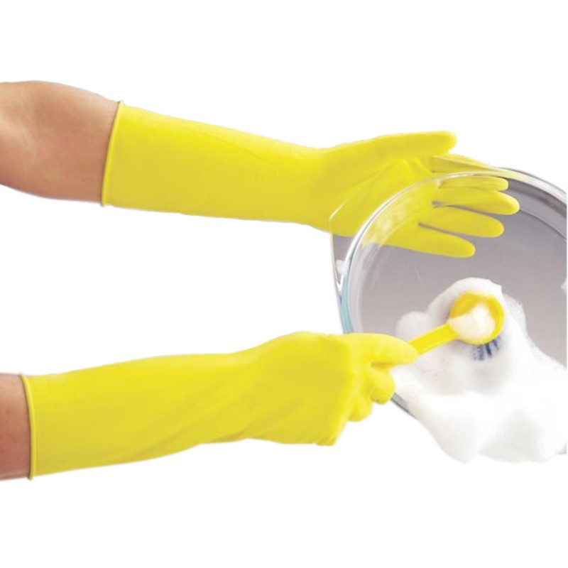 long sleeve rubber gloves